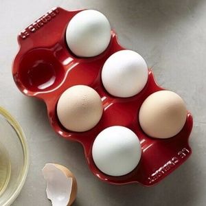 NEW LE CREUSET RED EGG CARTON TRAY